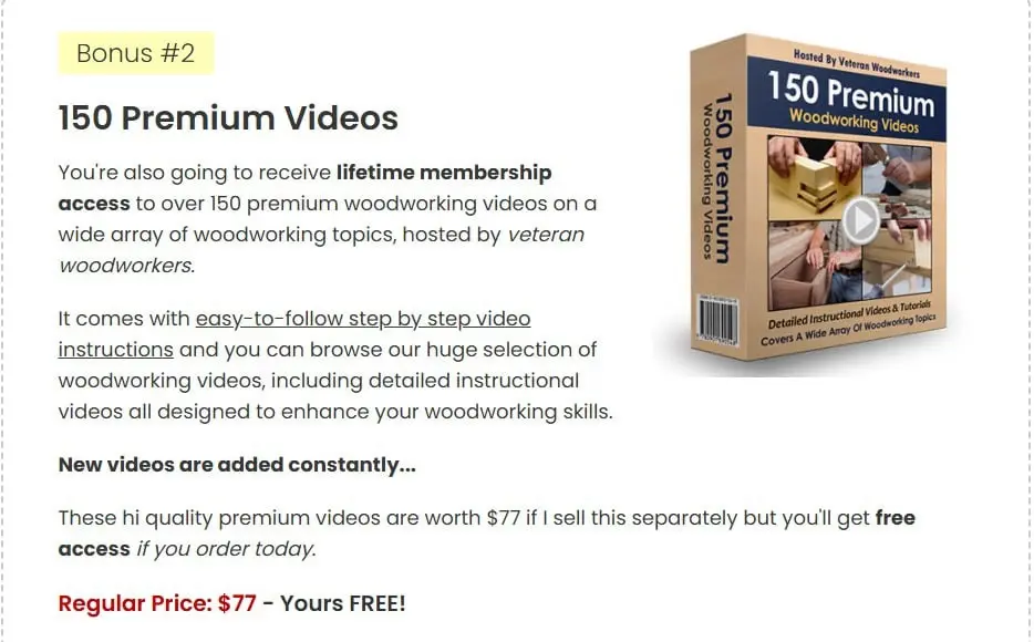 Teds Woodworking Bonus-2