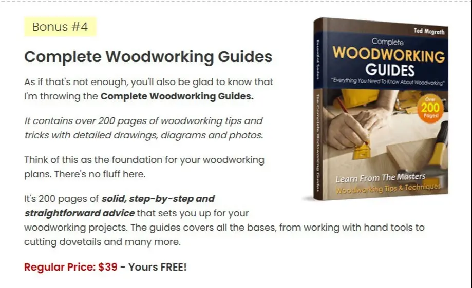 Teds Woodworking Bonus-4